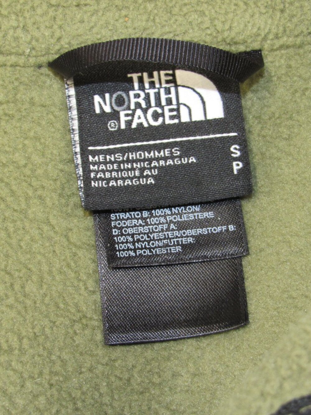 The North Face Men's Retro Denali Fleece Vest Mens Green Full Zip Cargo Small - Picture 3 of 4